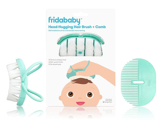 Fridababy Baby Head-Hugging Hairbrush + Styling Comb Set - 073
