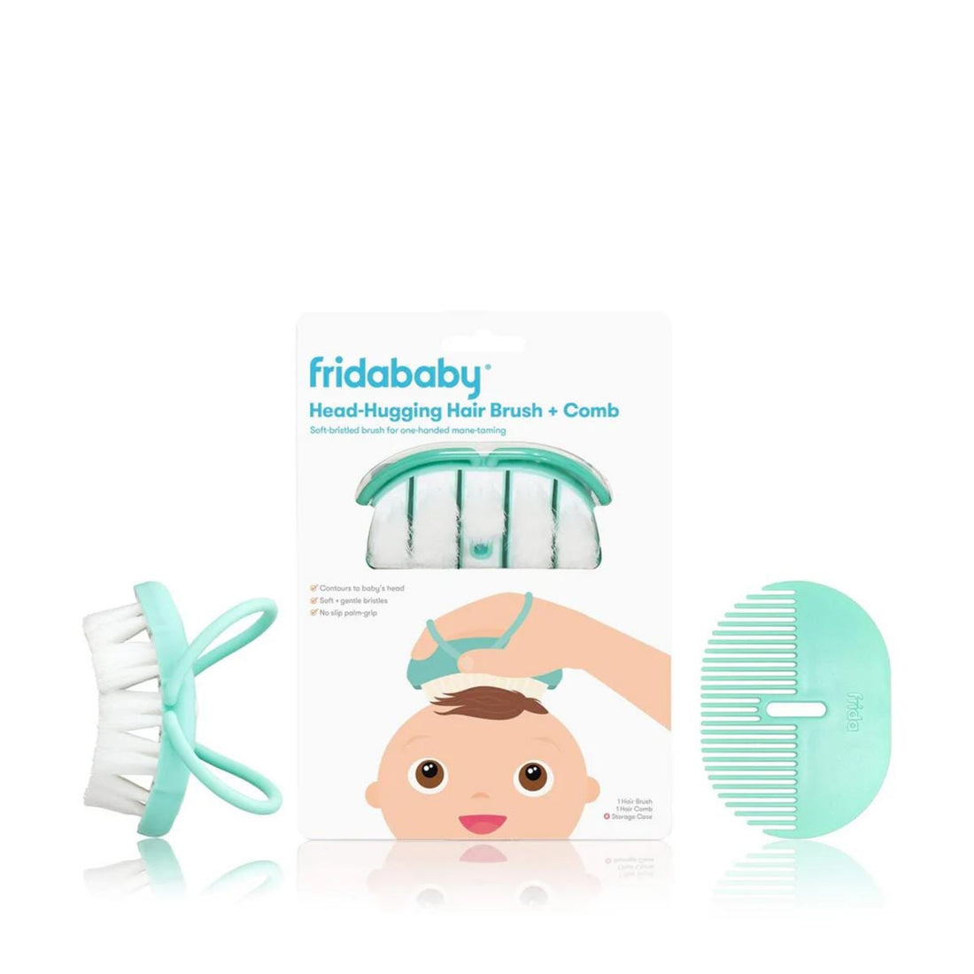 FridaBaby Baby Head-Hugging Hairbrush + Styling Comb Set - 100000062