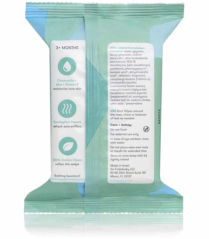 FridaBaby BreatheFrida Nose & Chest Vapor Wipes, 30 Count - 024B