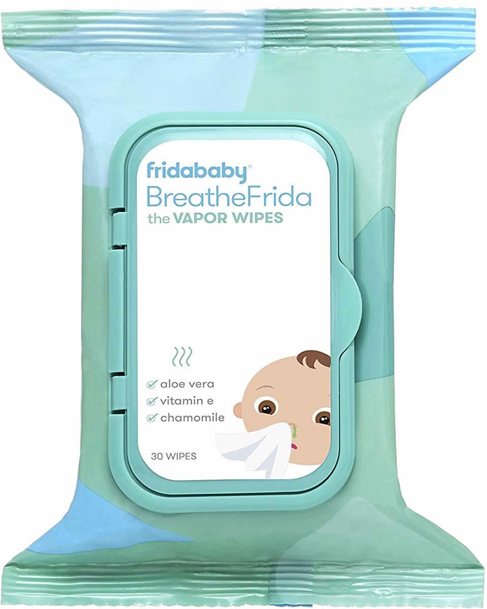 FridaBaby BreatheFrida Nose & Chest Vapor Wipes, 30 Count - 024B