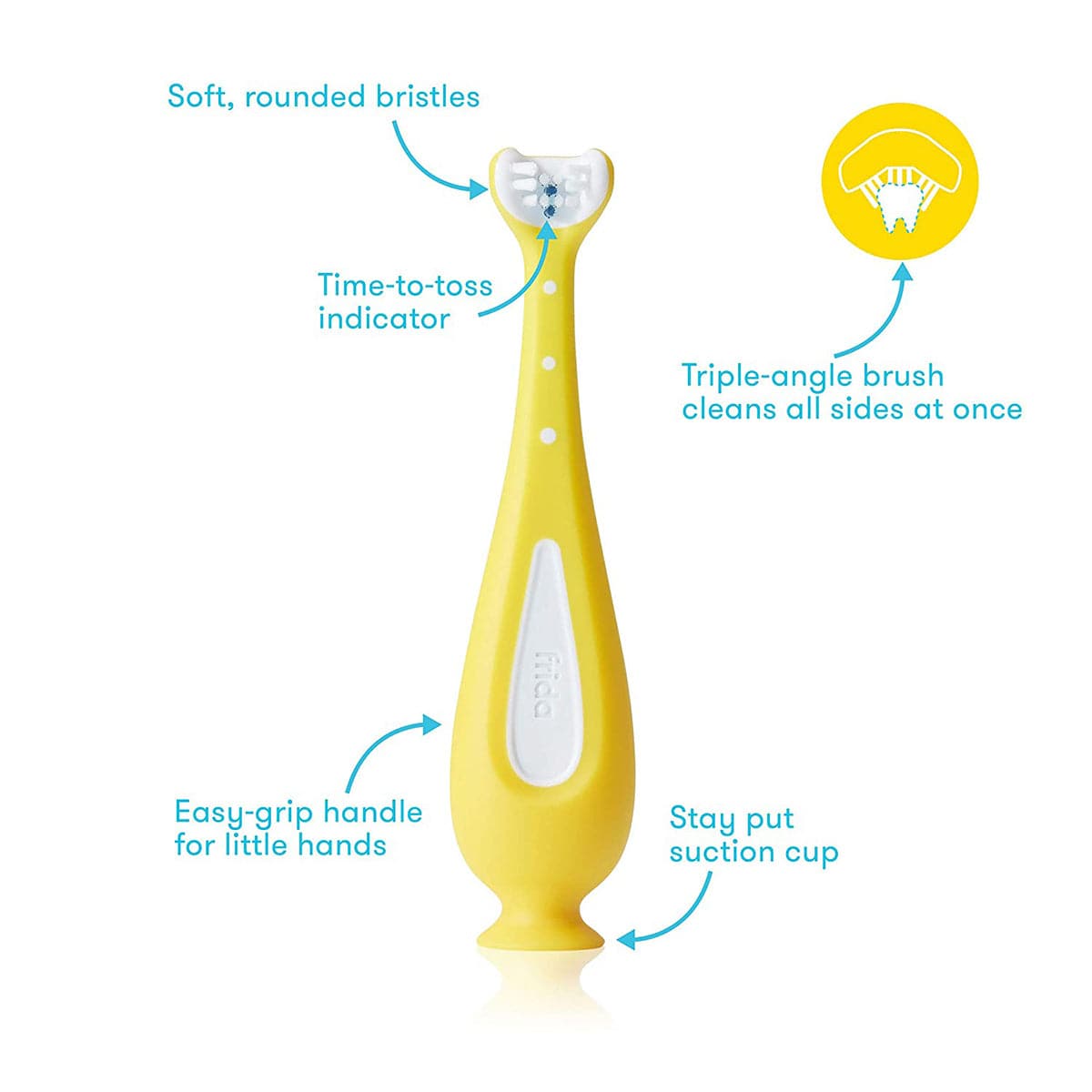 FridaBaby Grow-with-Me Training Toothbrush Set - 103-FRIDA