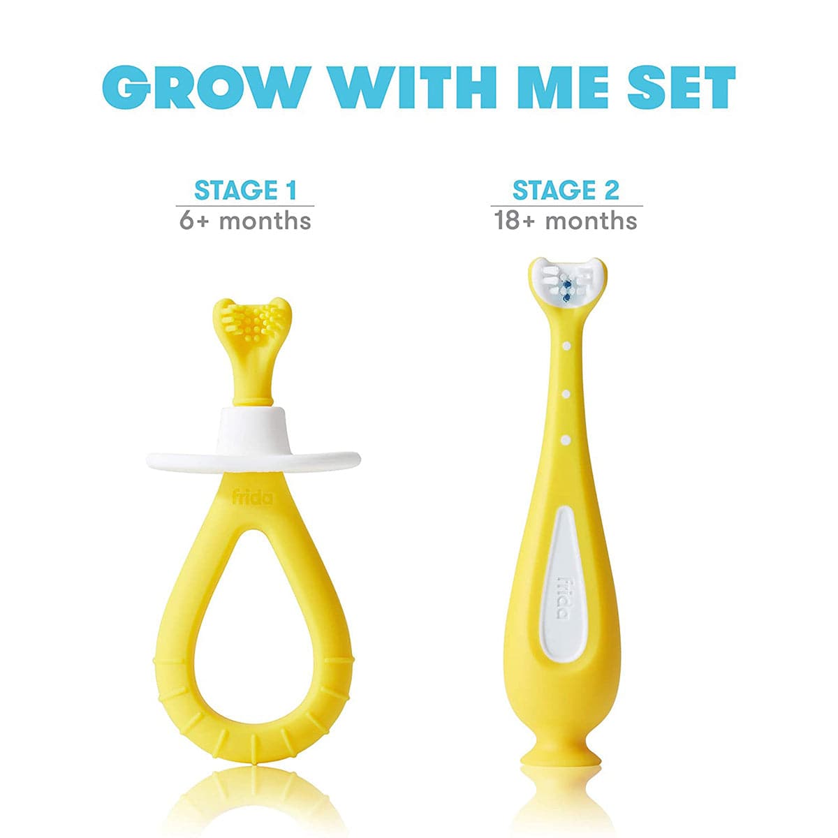 FridaBaby Grow-with-Me Training Toothbrush Set - 103-FRIDA