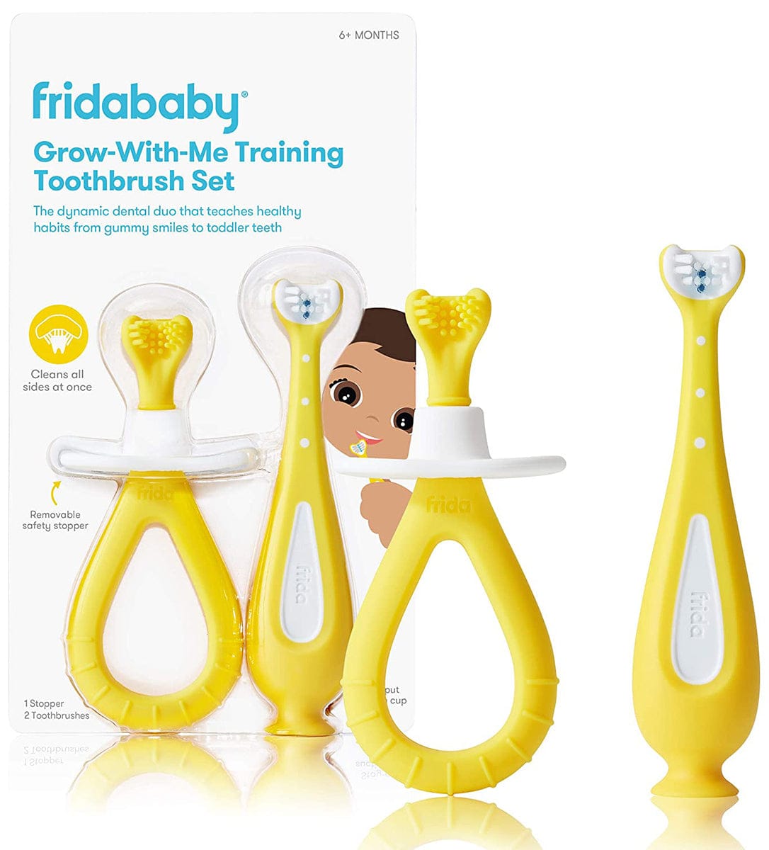 FridaBaby Grow-with-Me Training Toothbrush Set - 103-FRIDA