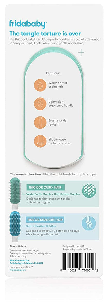 FridaBaby Hair Detangler Brush - Thick or Curly - 075