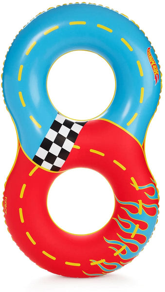 FUNBOY X Hot Wheels Kids Racetrack Double Tube Float (2-person