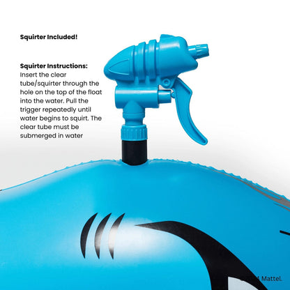 FUNBOY X Hot Wheels Kids Sharkruiser Pool Float w/ Water Squirter - HW-SHRK-CRUISR