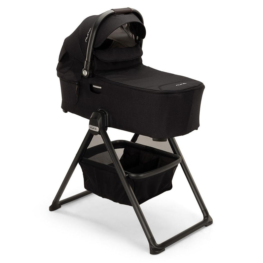 Nuna DEMI Next Bassinet + Stand - Caviar / Chocolate