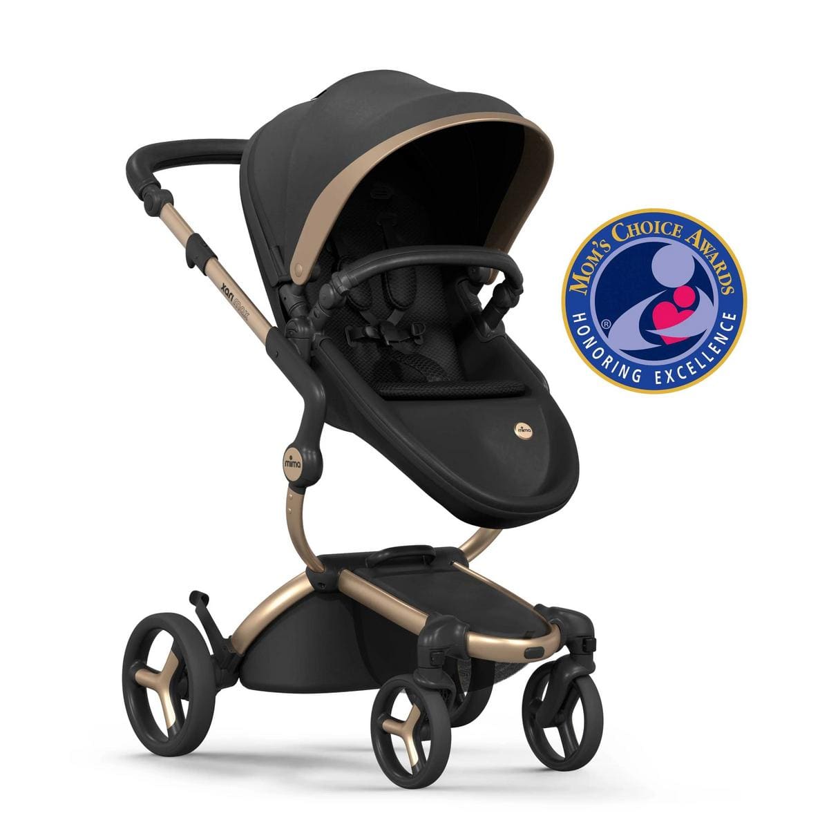 Mima Xari Max Stroller - Black / Gold - A601-05110BG