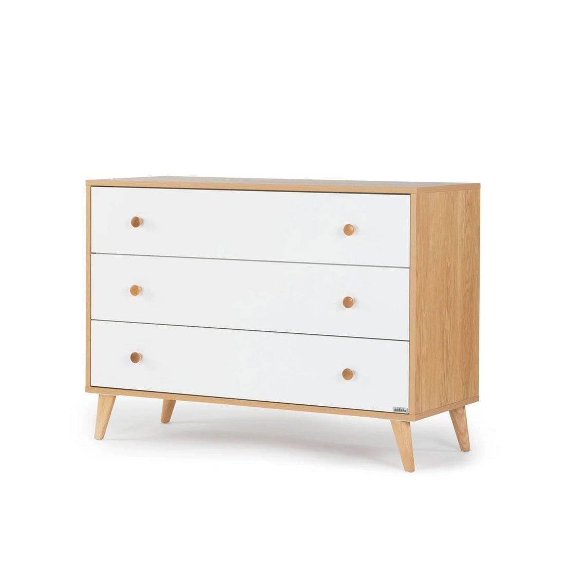 dadada Austin 3-Drawer Dresser - White / Red Oak - 43061-da