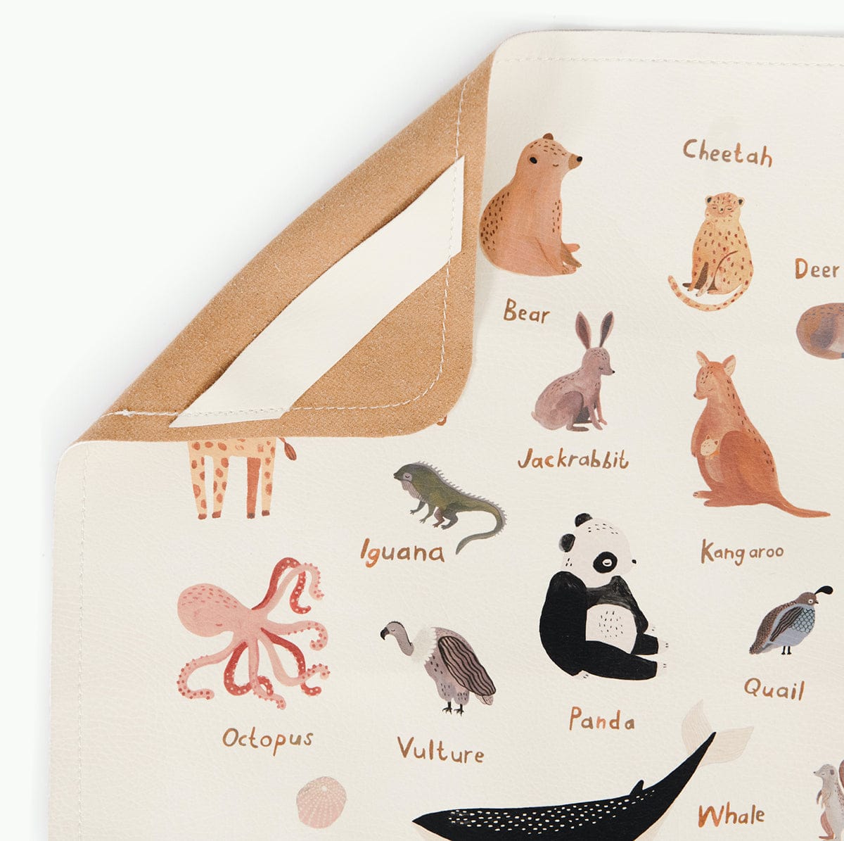 Gathre High Chair Mat, Mini - Animal Alphabet - GMINANI