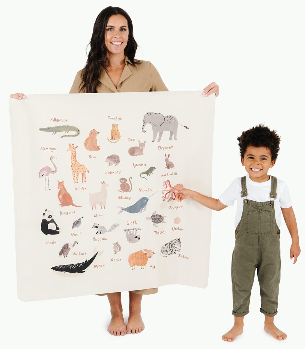 Gathre High Chair Mat, Mini - Animal Alphabet - GMINANI