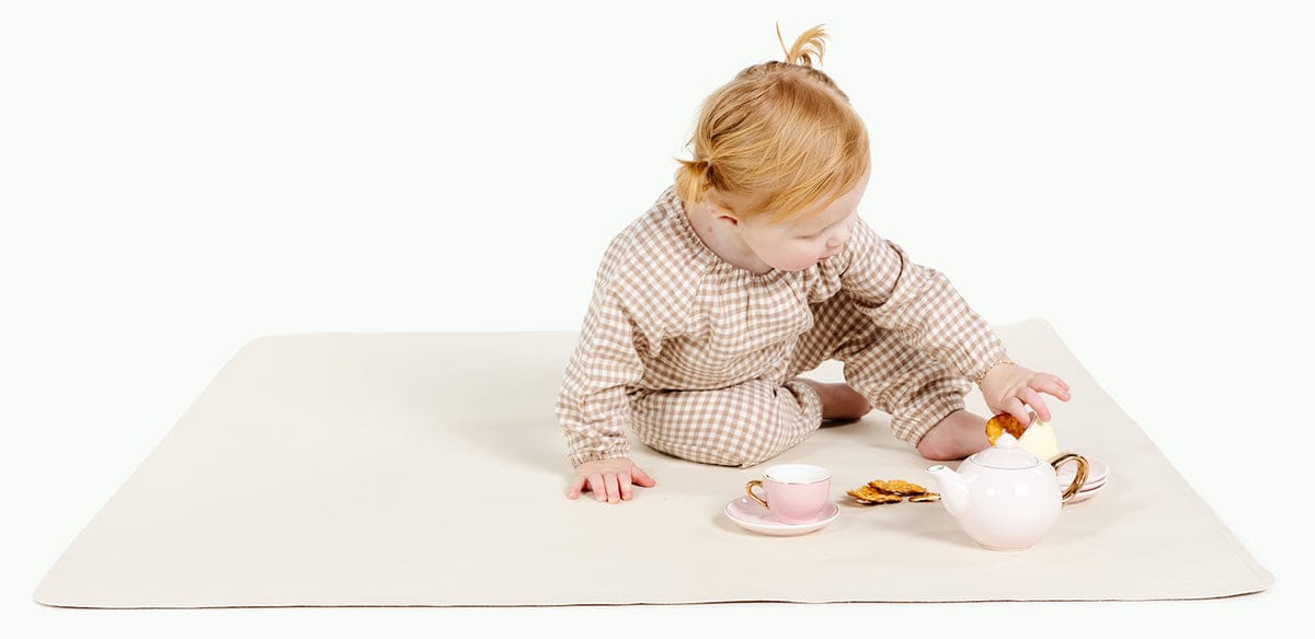 Gathre High Chair Mat, Mini - Ivory - GMINIVR