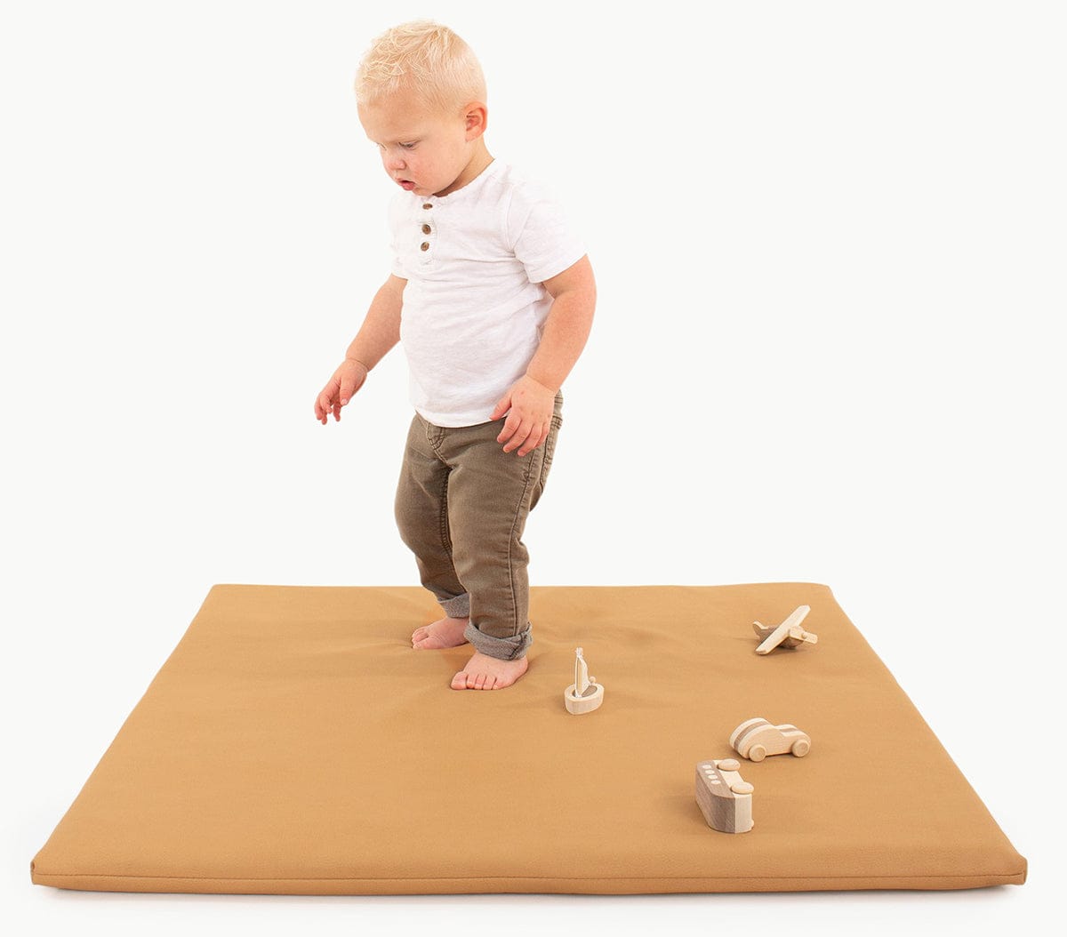 Gathre Padded Play Mat, Mini - Camel Square - GPADMINCAM