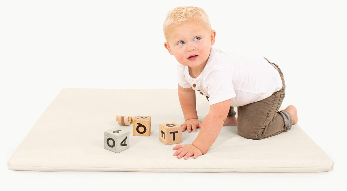 Gathre Padded Play Mat, Mini - Ivory Square - GPADMINIVR