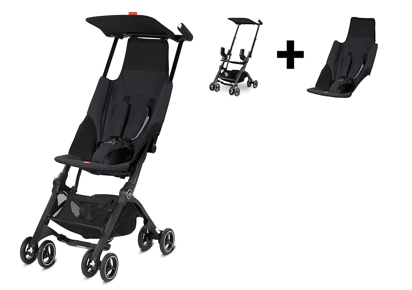 GB Pockit GO Ultra Compact Lightweight Stroller - Satin Black