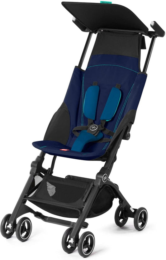 GB Pockit Plus Ultra Compact Lightweight Stroller - Seaport Blue - 617000265
