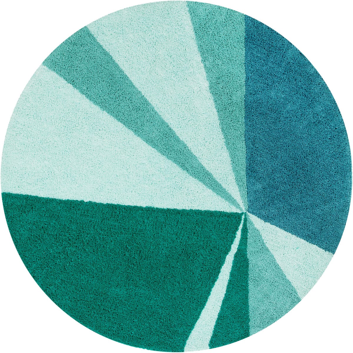 Lorena Canals Geometric Rug - Emerald (5'3'') - C-GEO-EMER