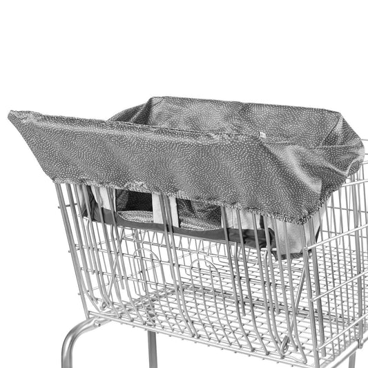 Skip Hop Take Cover Shopping Cart & Baby High Chair Cover - Grey Swirl Dot - 9Q221010
