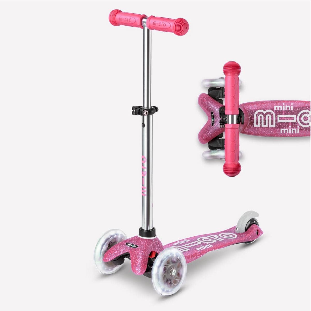 Micro Kickboard Micro Mini Glitter LED Scooter (2-5 years) - Fairy Pink - MMD208