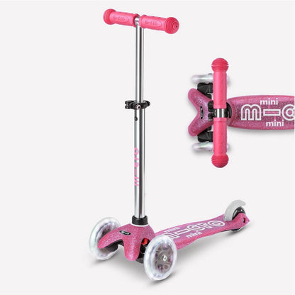 Micro Kickboard Micro Mini Glitter LED Scooter (2-5 years) - Fairy Pink - MMD208