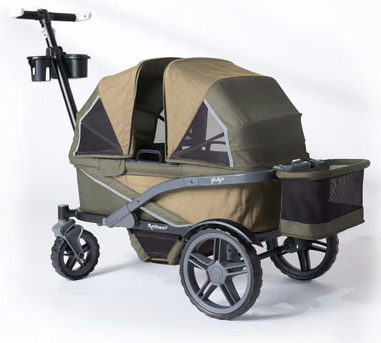 Gladly Family Anthem2 All-Terrain (2 Seater) Stroller Wagon Adventure Bundle - Forest - WAG-ADV-2-S