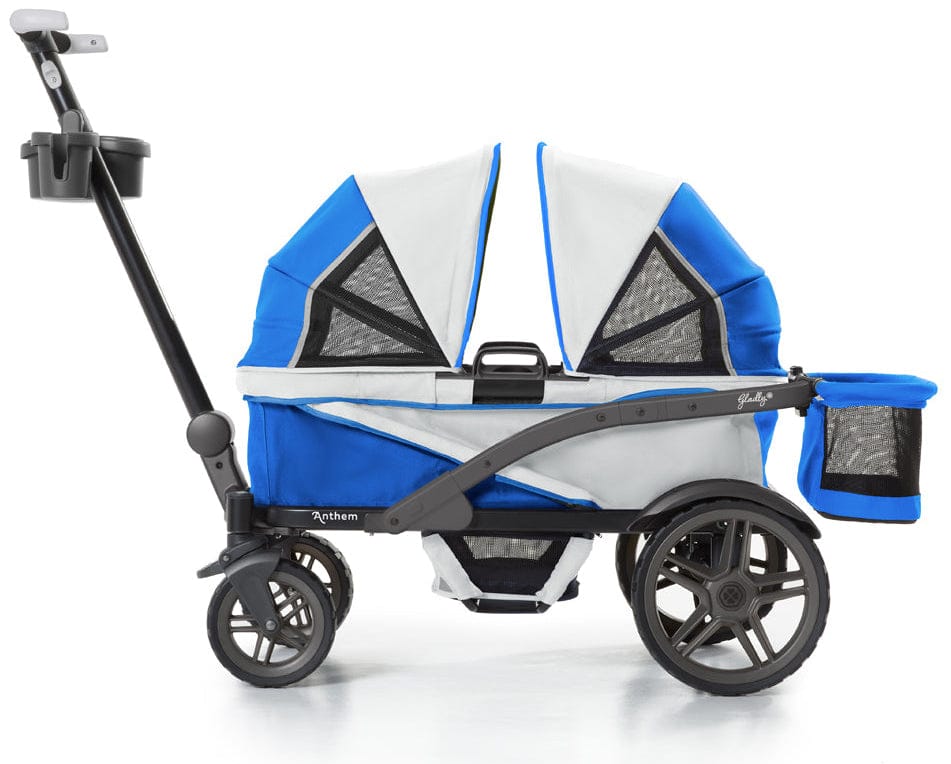 Anthem2 Deluxe 5-Point Stroller Wagon in Electric Silver