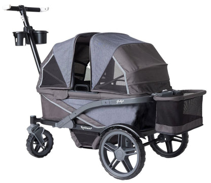 Gladly Family Anthem2 All-Terrain (2 Seater) Stroller Wagon - Graphite - WAG-GRA-2-S