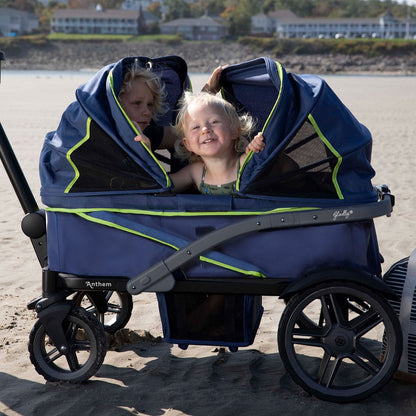 Gladly Family Anthem2 All-Terrain (2 Seater) Stroller Wagon - Neon Indigo - WAG-NEO-2-S