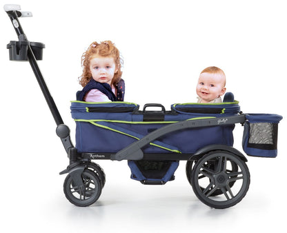 Gladly Family Anthem2 All-Terrain (2 Seater) Stroller Wagon - Sand & Sea - WAG-SAN-2-S