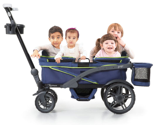 Gladly Family Anthem4 ICS All-Terrain (4 Seater) Stroller Wagon - Neon Indigo - WAG-NEO-4-S