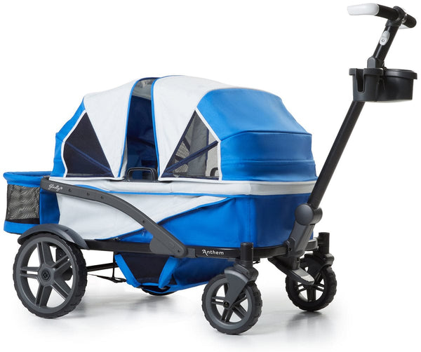 Anthem2 Deluxe 5-Point Stroller Wagon in Electric Silver
