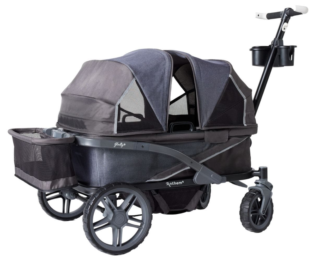 Gladly Family Anthem4 ICS All-Terrain (4 Seater) Stroller Wagon - Graphite - WAG-GRA-4-S