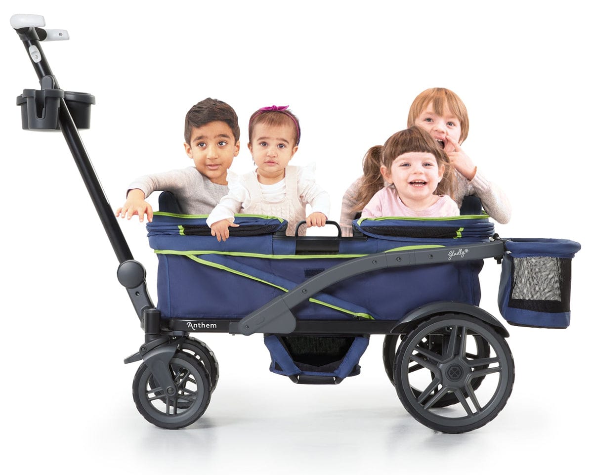 Gladly Family Anthem4 ICS All-Terrain (4 Seater) Stroller Wagon - Neon Indigo - WAG-NEO-4-S