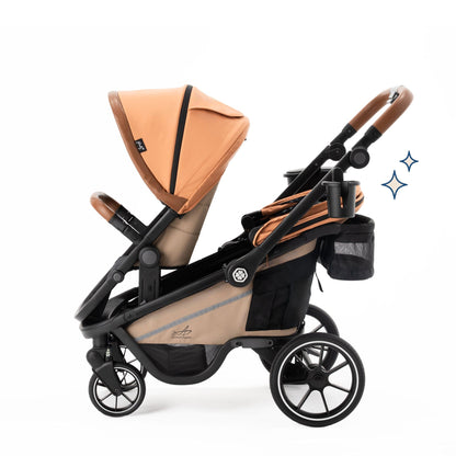 Gladly Family Grasshopper 8-in-1 Single-to-Double Stroller - Canyon - STR-GRH-CAN