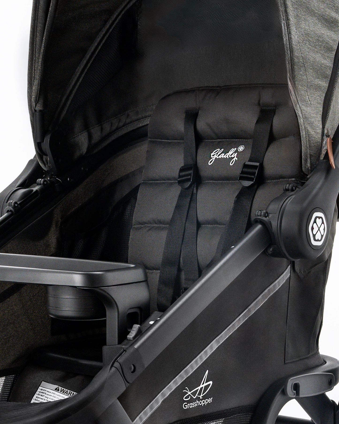Gladly Family Grasshopper 8-in-1 Single-to-Double Stroller - Cobblestone - STR-GRH-CBS