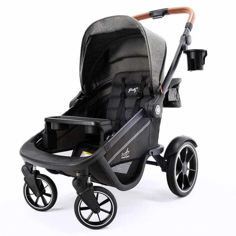 Gladly Family Grasshopper 8-in-1 Single-to-Double Stroller - Cobblestone - STR-GRH-CBS
