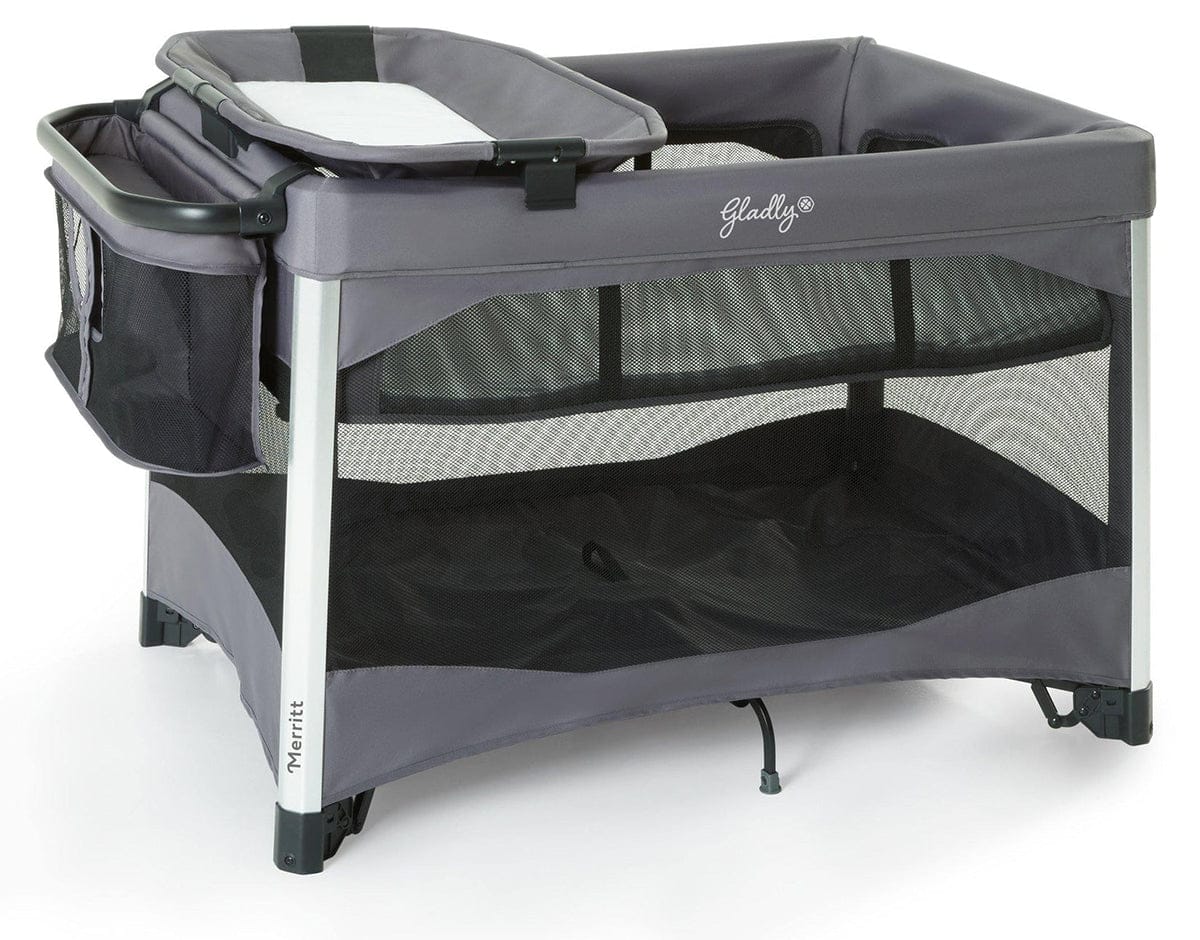 Gladly Family Merritt Portable Playard Suite - Carbon - PLA-CAR-SUI