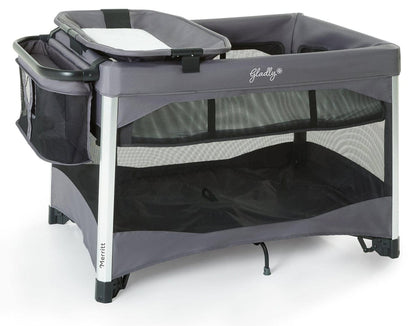 Gladly Family Merritt Portable Playard Suite - Carbon - PLA-CAR-SUI