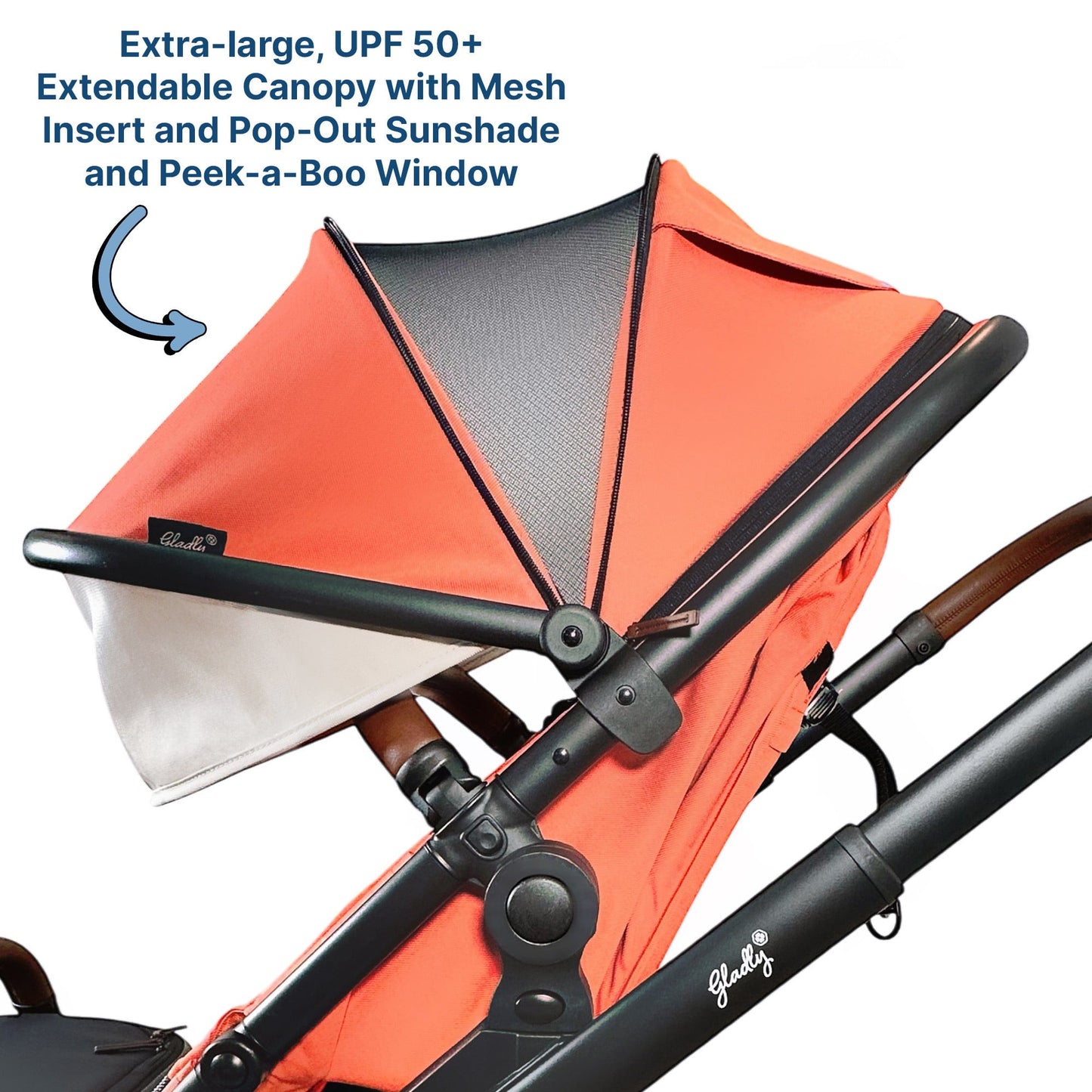 Gladly Family Piper Single-to-Double Stroller - Aloe - PIP-STR-ALO
