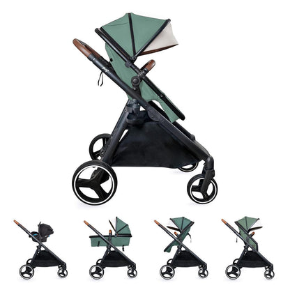 Gladly Family Piper Single-to-Double Stroller - Aloe - PIP-STR-ALO