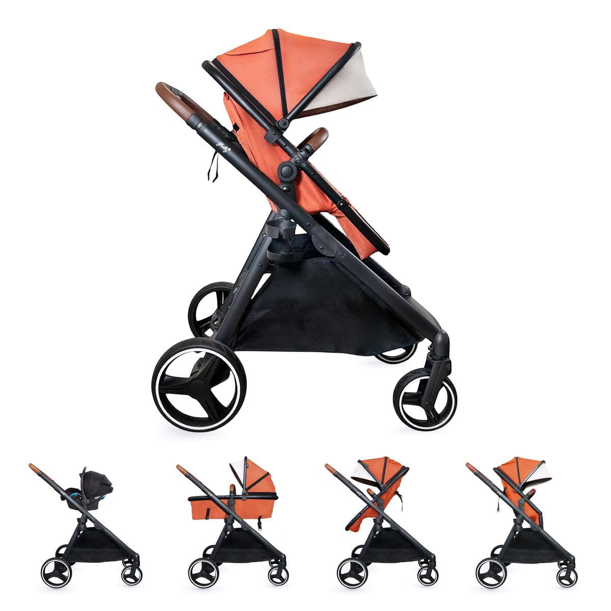 Gladly Family Piper Single-to-Double Stroller - Sedona - PIP-STR-SED
