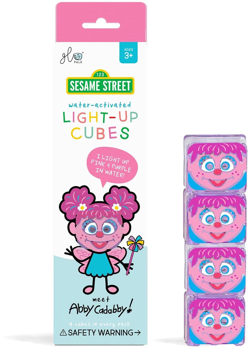 Glo Pals Light Up Cube Bath Toys - Abby Cadabby - gp-fin-4pk-abby