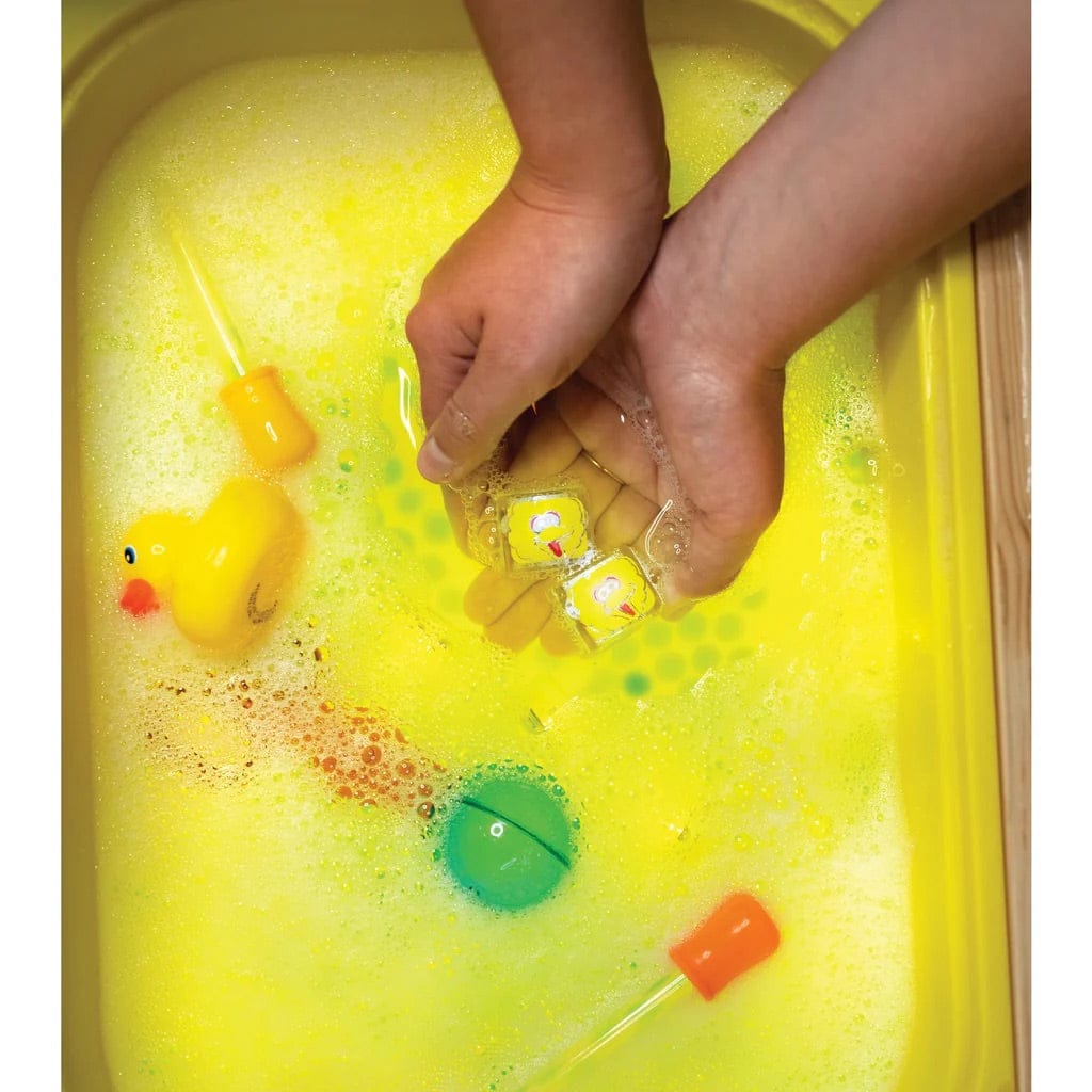 Glo Pals Light Up Cube Bath Toys - Big Bird - gp-fin-4pk-bigbird