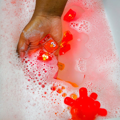 Glo Pals Light Up Cube Bath Toys - Elmo - gp-fin-4pk-elmo