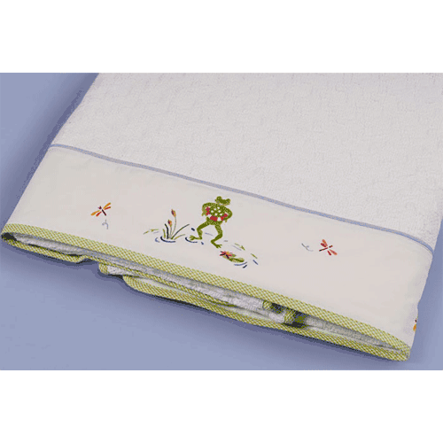 Gordonsbury Froggy Pond Cotton Cable Blanket - GB-DS-FP-CCB