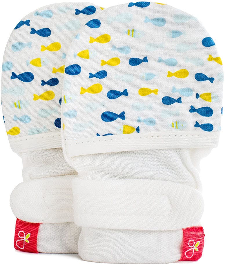 Goumikids Mitts, School of Fish Navy (3-6 Months) - 6.89407E+11