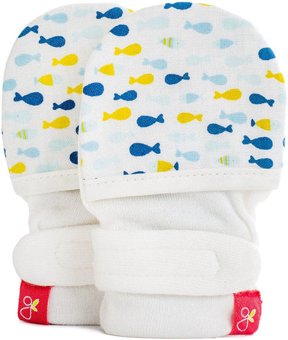 Goumikids Mitts, School of Fish Navy (3-6 Months) - 6.89407E+11