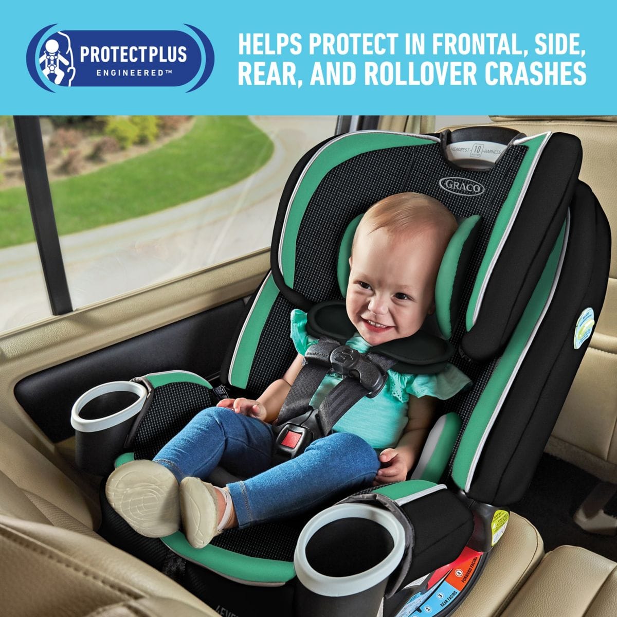 Graco 4Ever DLX 4-in-1 All-in-One Convertible Car Seat - Park