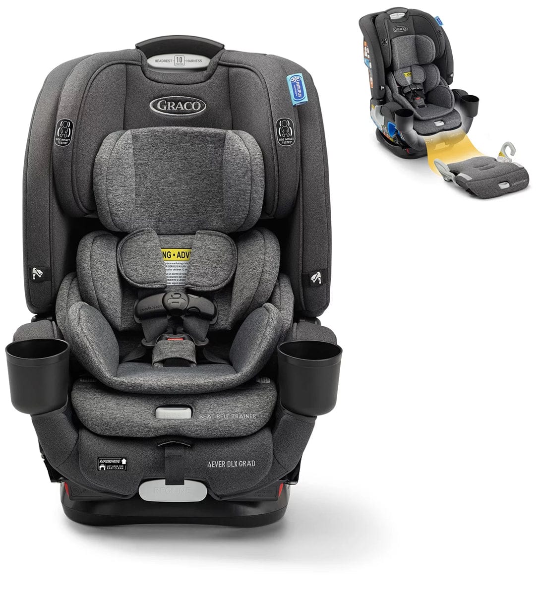 Graco 4Ever DLX Grad 5-in-1 All-in-One Convertible Car Seat - Harrison - 2191333