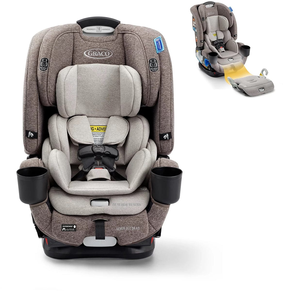 Graco 4Ever DLX Grad 5-in-1 Slim Convertible Car Seat - Hancock - 2195823